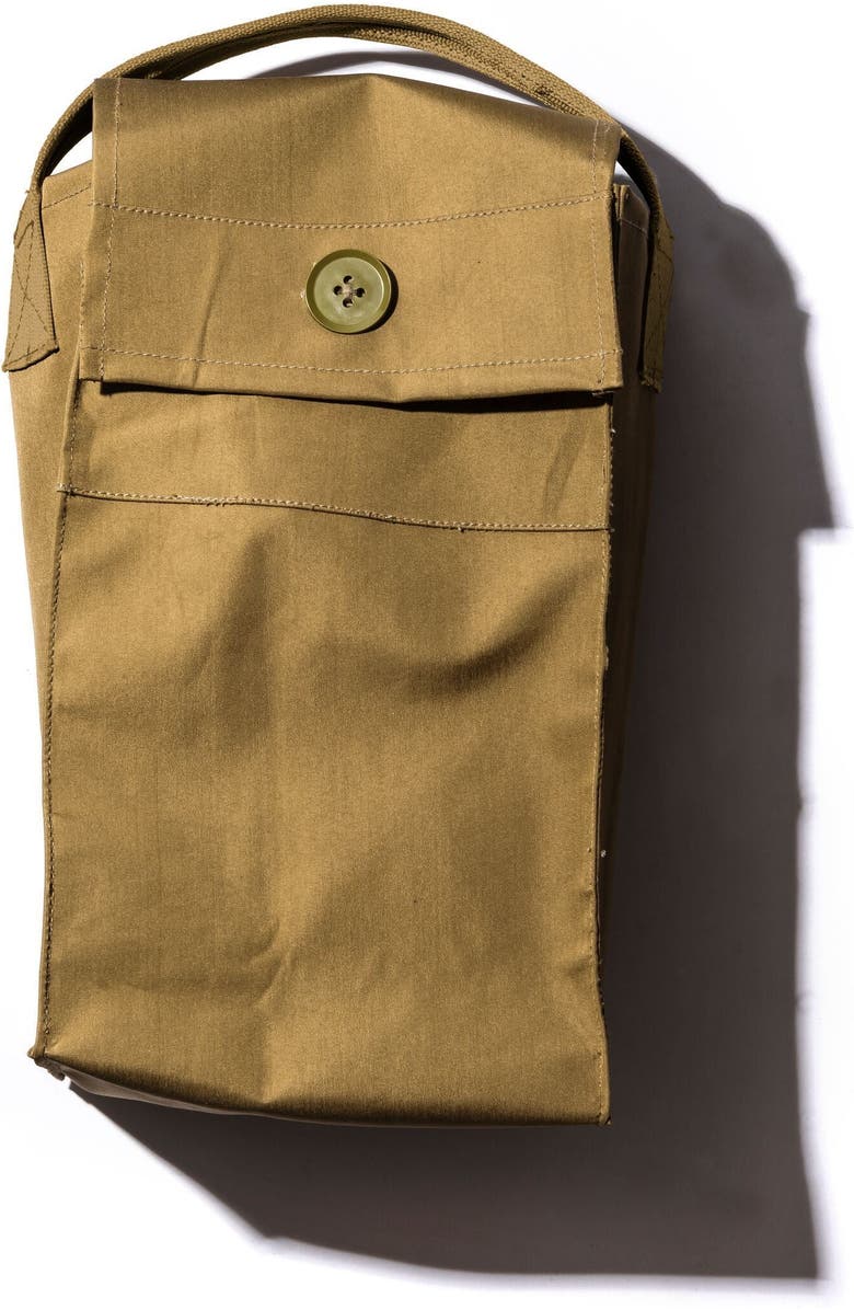 PUEBCO Rubberized Fabric Shoes Bag, Alternate, color, Beige