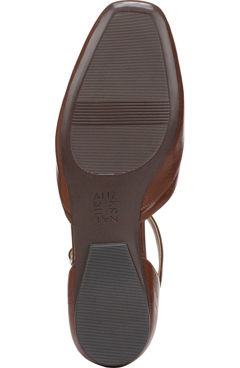 Naturalizer Caresse T-Strap Flat, Alternate, color, Caramel Lea