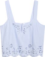 Lunya Embroidered Eyelet Linen Tank