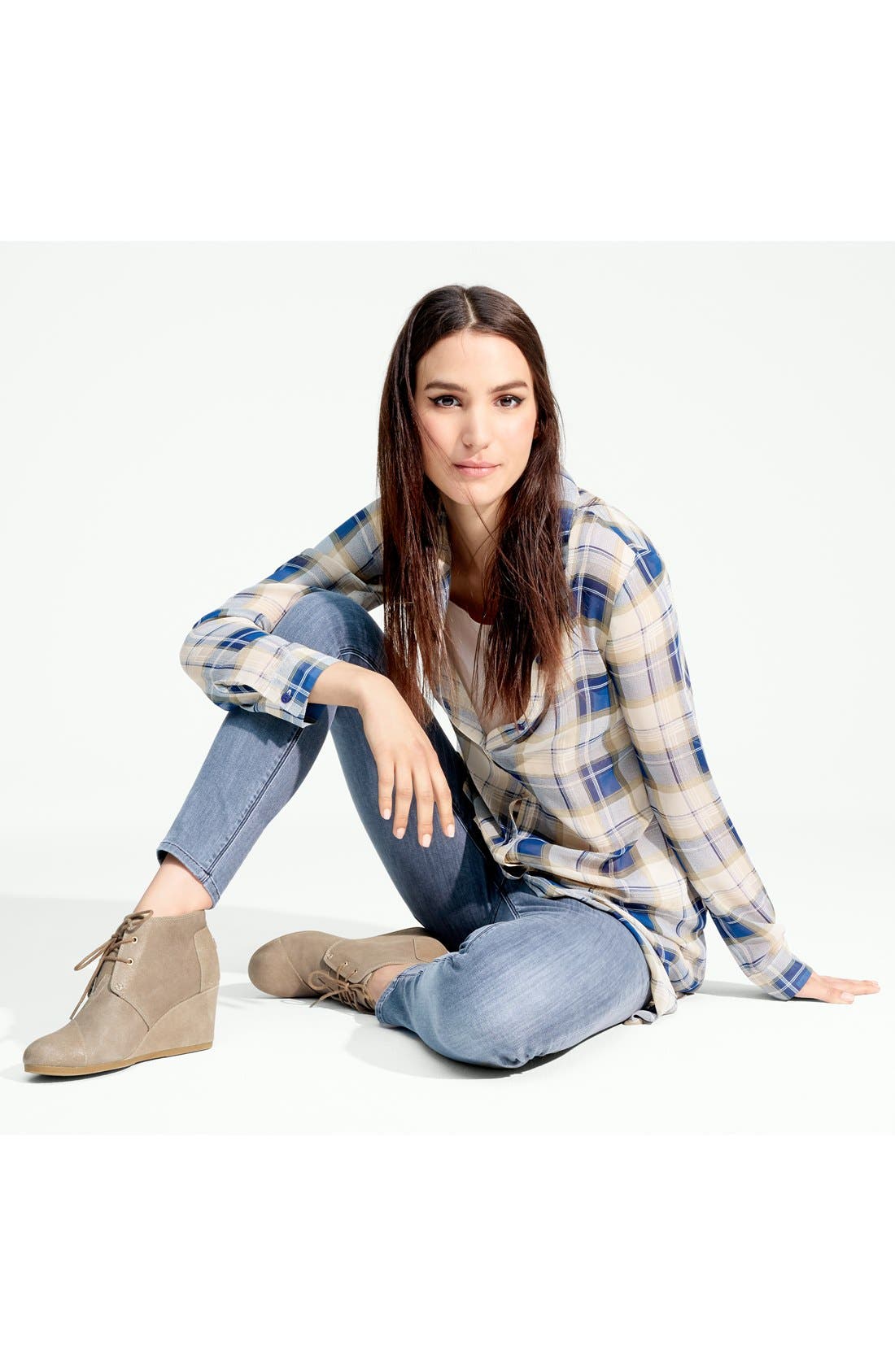 TOMS 'Desert' Wedge Bootie, Alternate, color, 