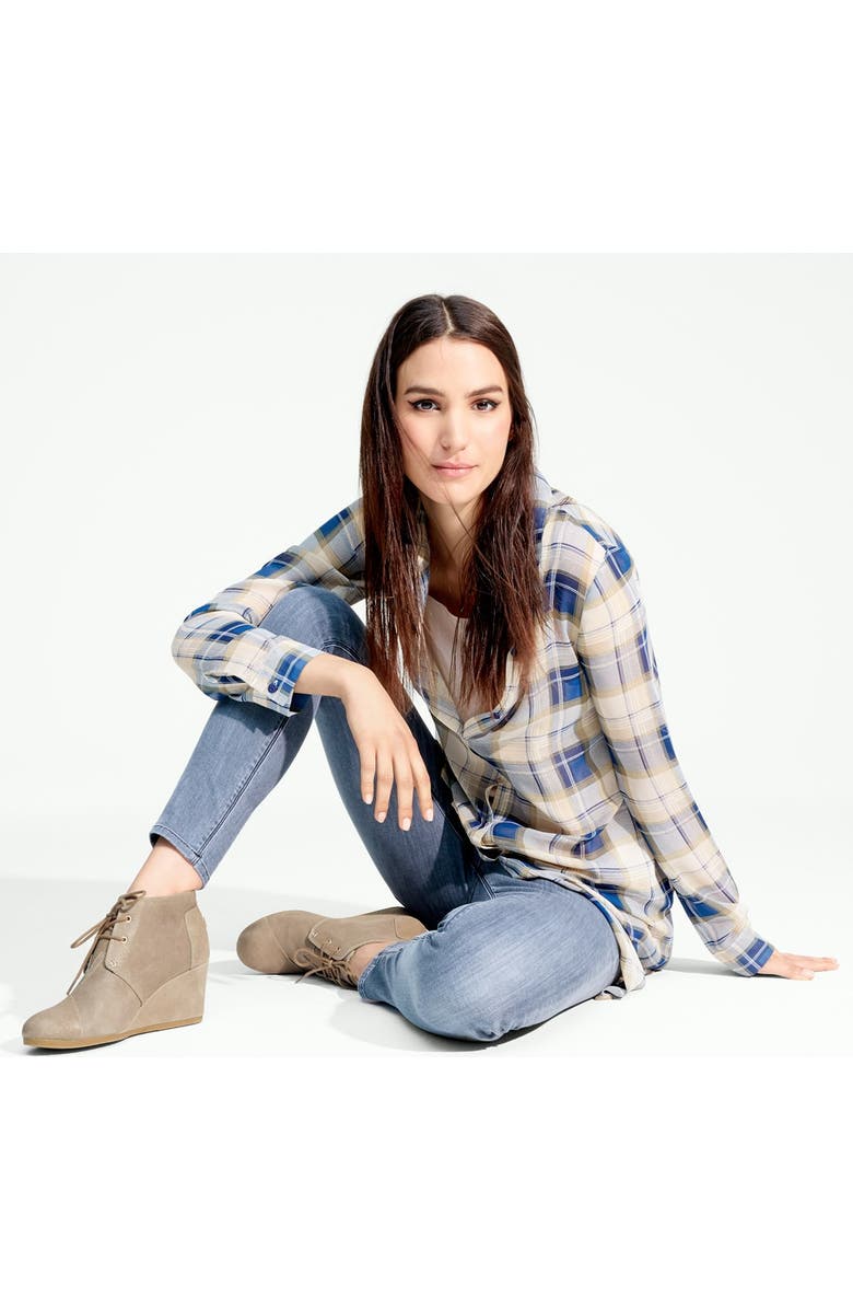 TOMS 'Desert' Wedge Bootie, Alternate, color,