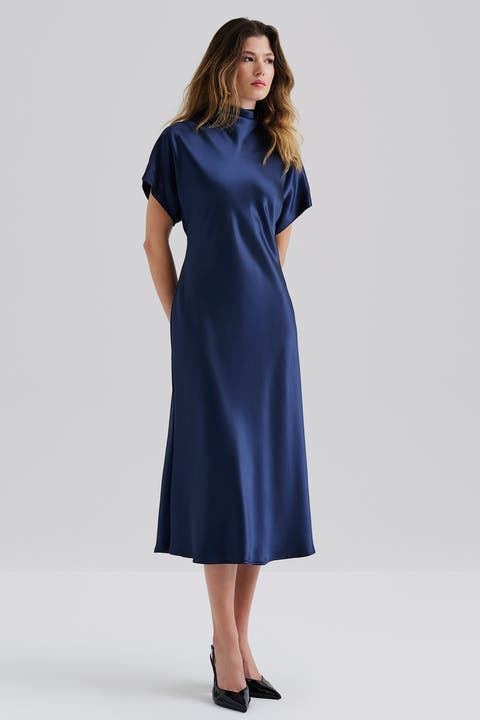 Milena Cape Midi Dress