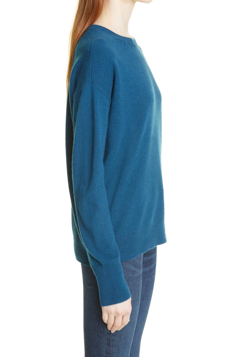 Cashmere Crewneck Pullover, Alternate, color, BLUE LEGION