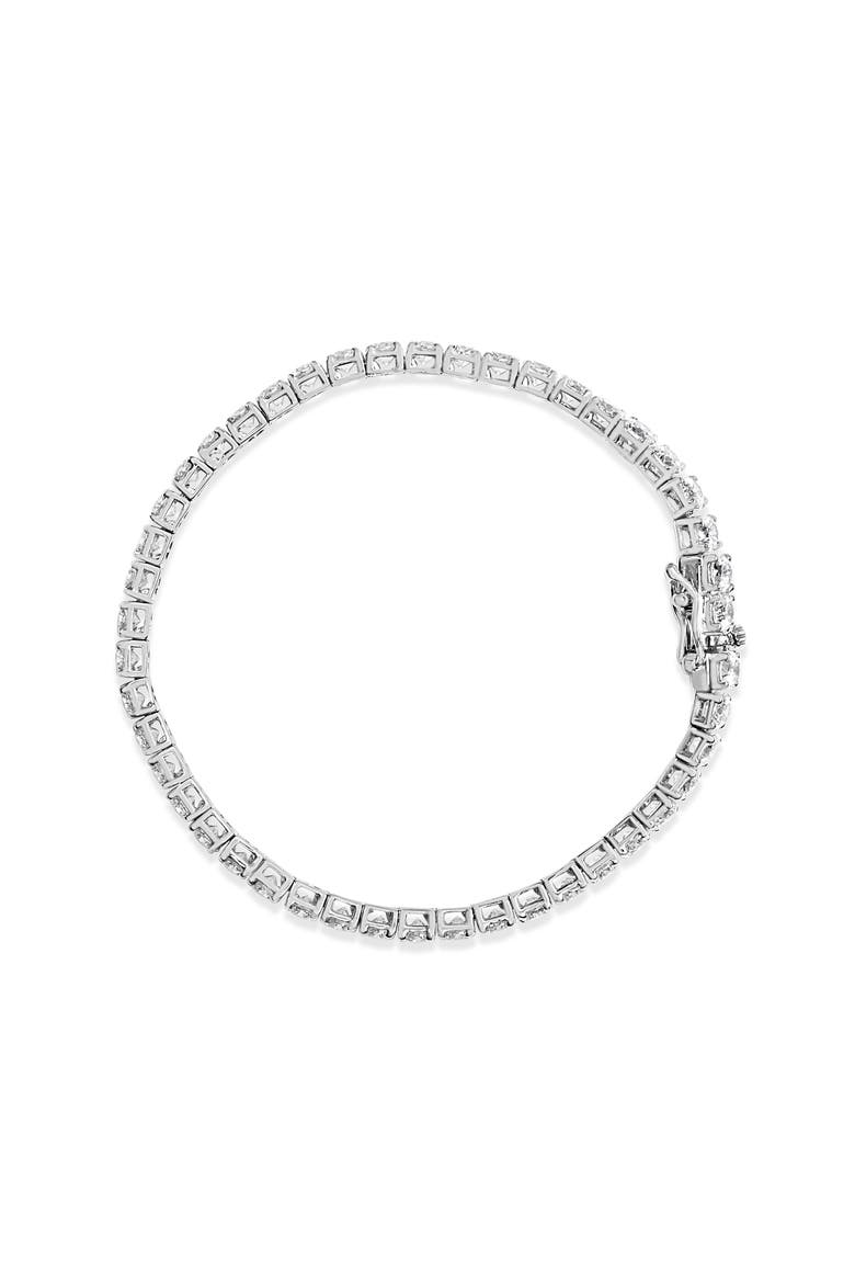 14K White Gold 5.00 Cttw Lab Grown Diamond Classic Tennis Bracelet, Alternate, color, White