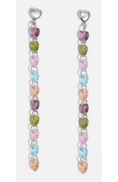 Bimba Y Lola Heart Earrings In Purple