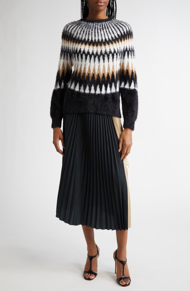 Reiss Indi Fuzzy Fair Isle Sweater, Alternate, color, 