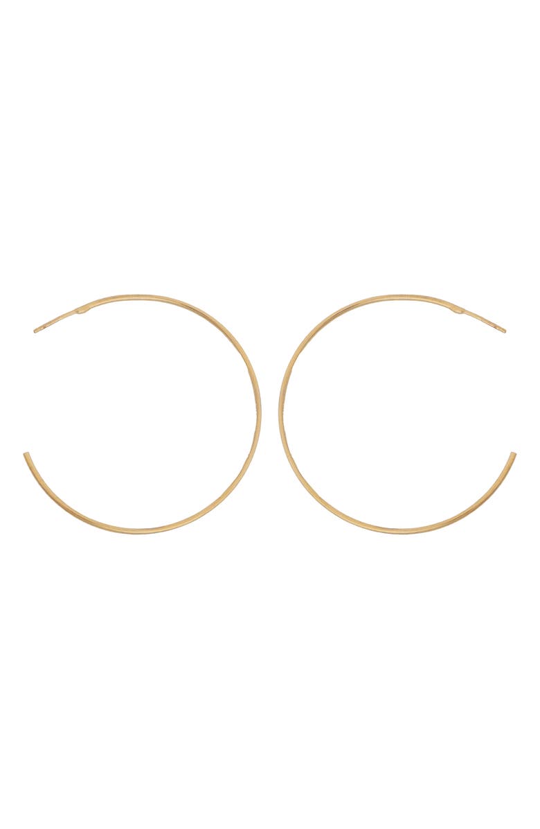 Panacea Thin Hoop Earrings, Main, color, Gold