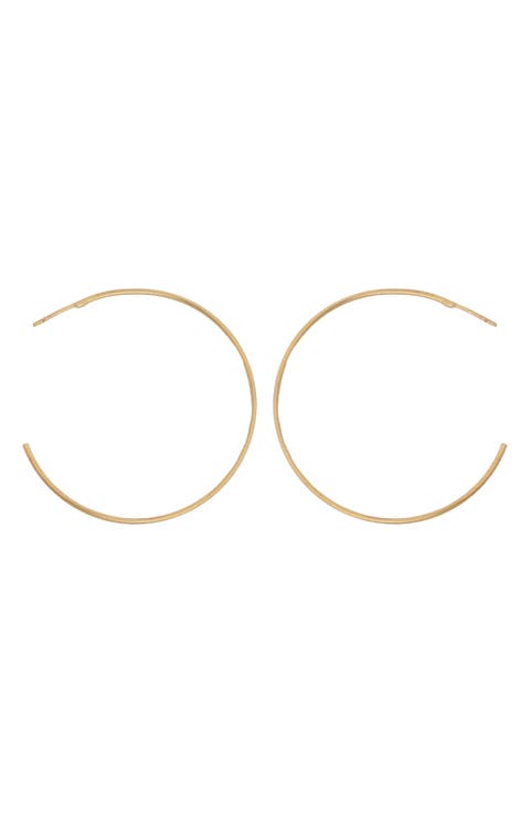 Thin Hoop Earrings