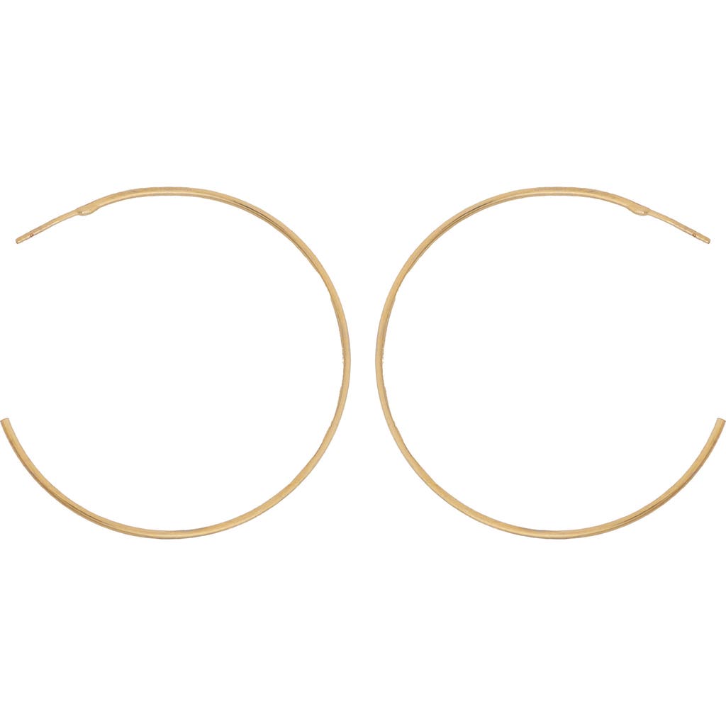 Panacea Thin Hoop Earrings In Gold