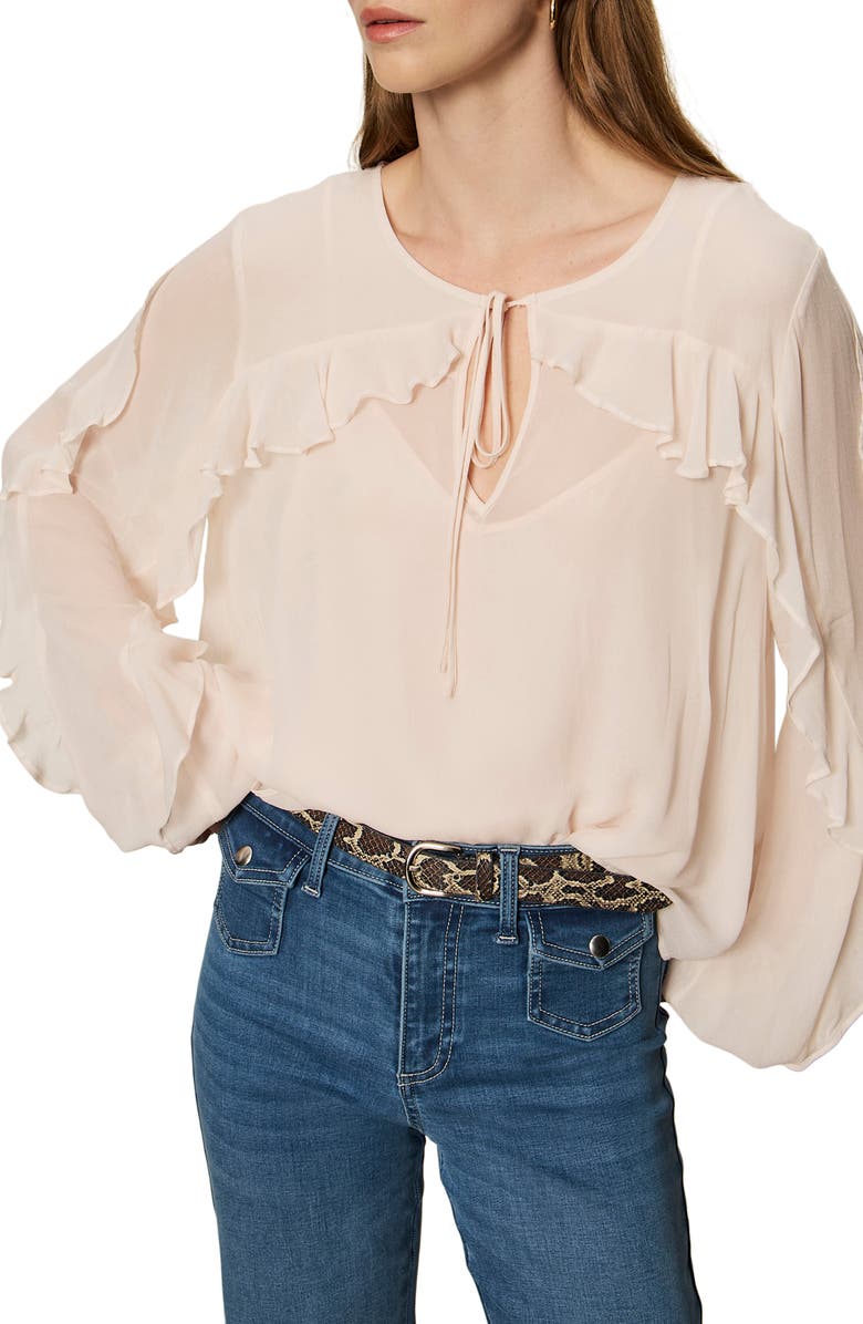 Sanctuary Better Days Ruffle Top, Alternate, color, Pink Milk