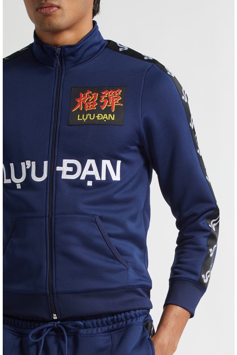 Shrunken Track Jacket, Alternate, color, DEEP NAVY
