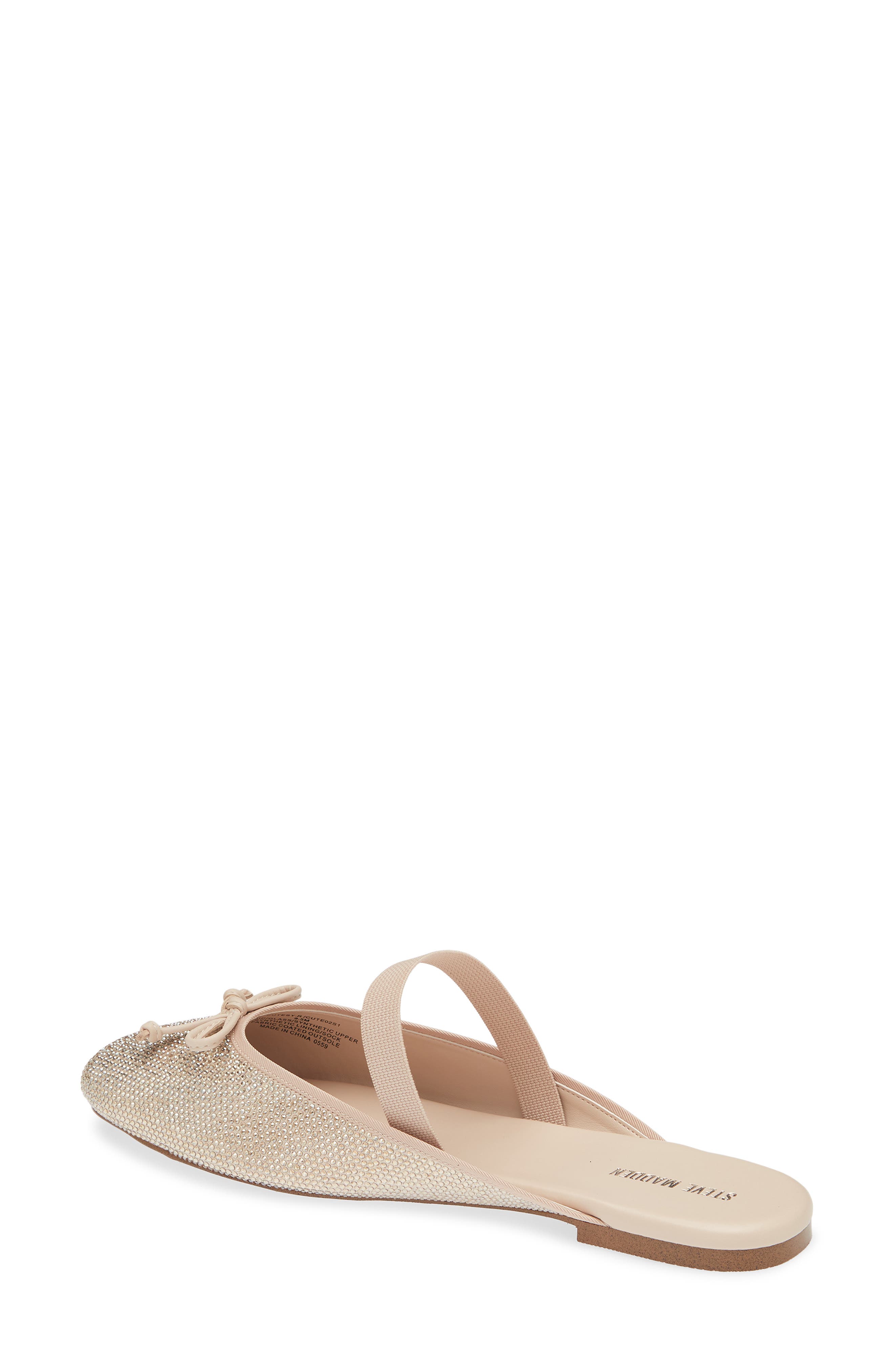 Cutesy Flat Mule, Alternate, color, RHINESTONE