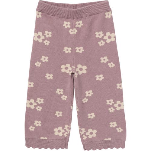 Modern Moments™ By Gerber Scalloped Sweater & Pant Set In Medium Lilac Cluster Jacquard