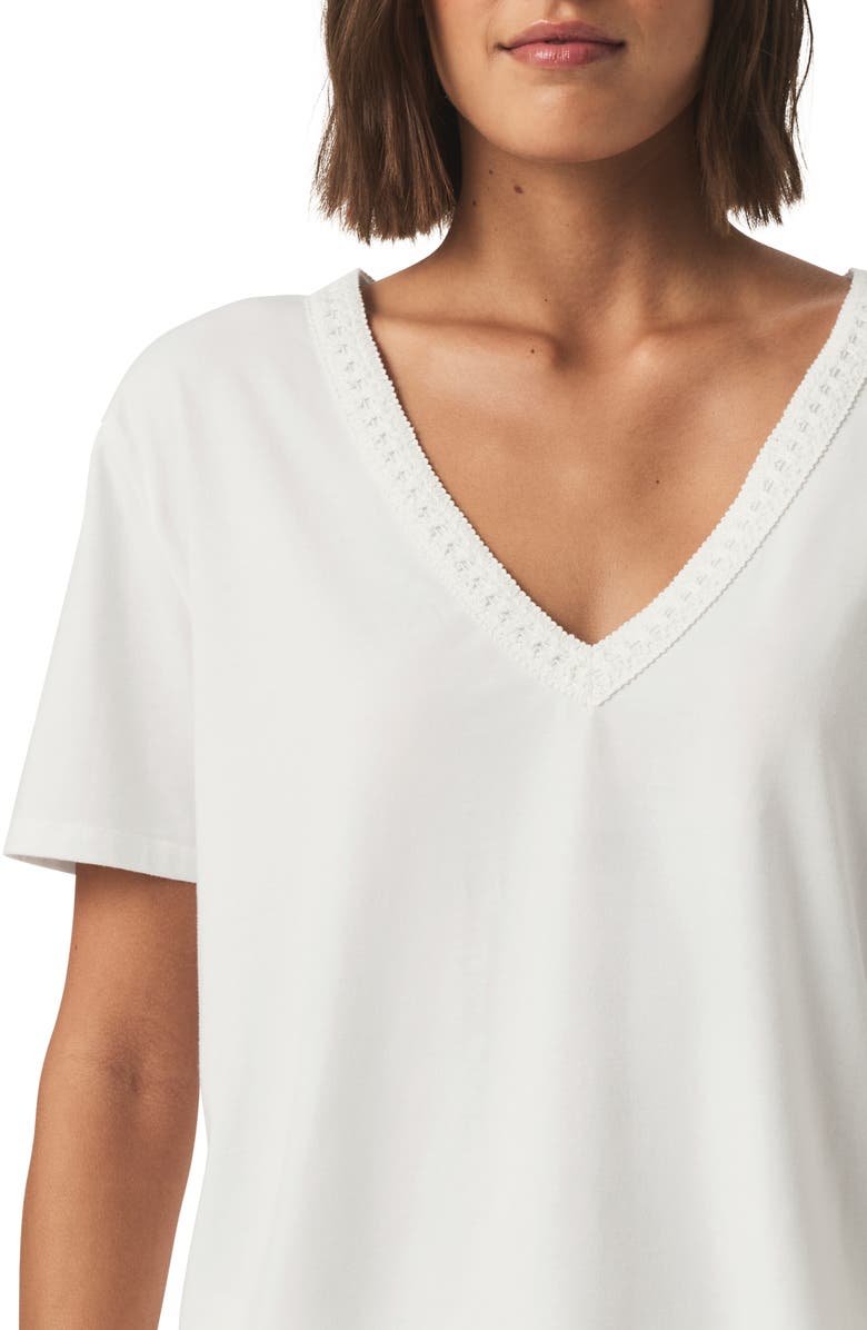 Splendid Dawn V-Neck T-Shirt, Alternate, color, White