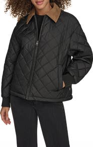 Levi's Diamond Quilted Water Resistant Corduroy Collar Jacket