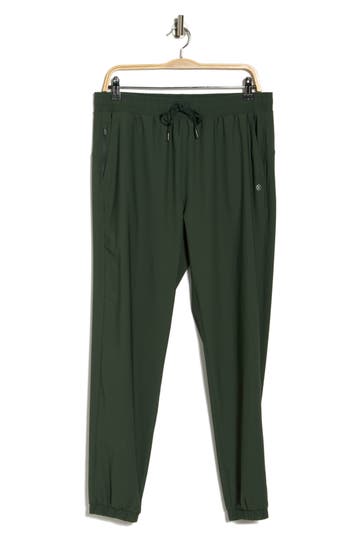 90 Degree By Reflex Waffle Warp Joggers In Green