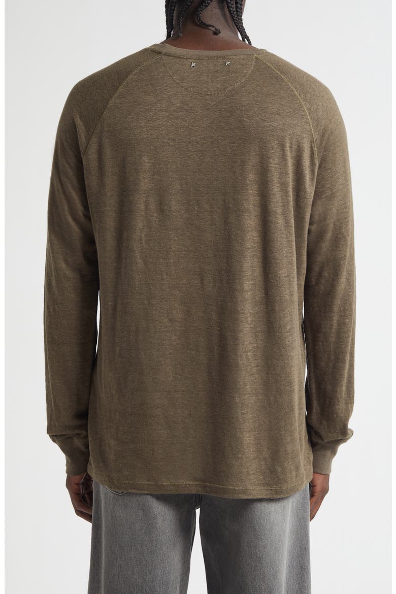 Journey Serafino Long Sleeve Linen Henely, Alternate, color, SEA TURTLE