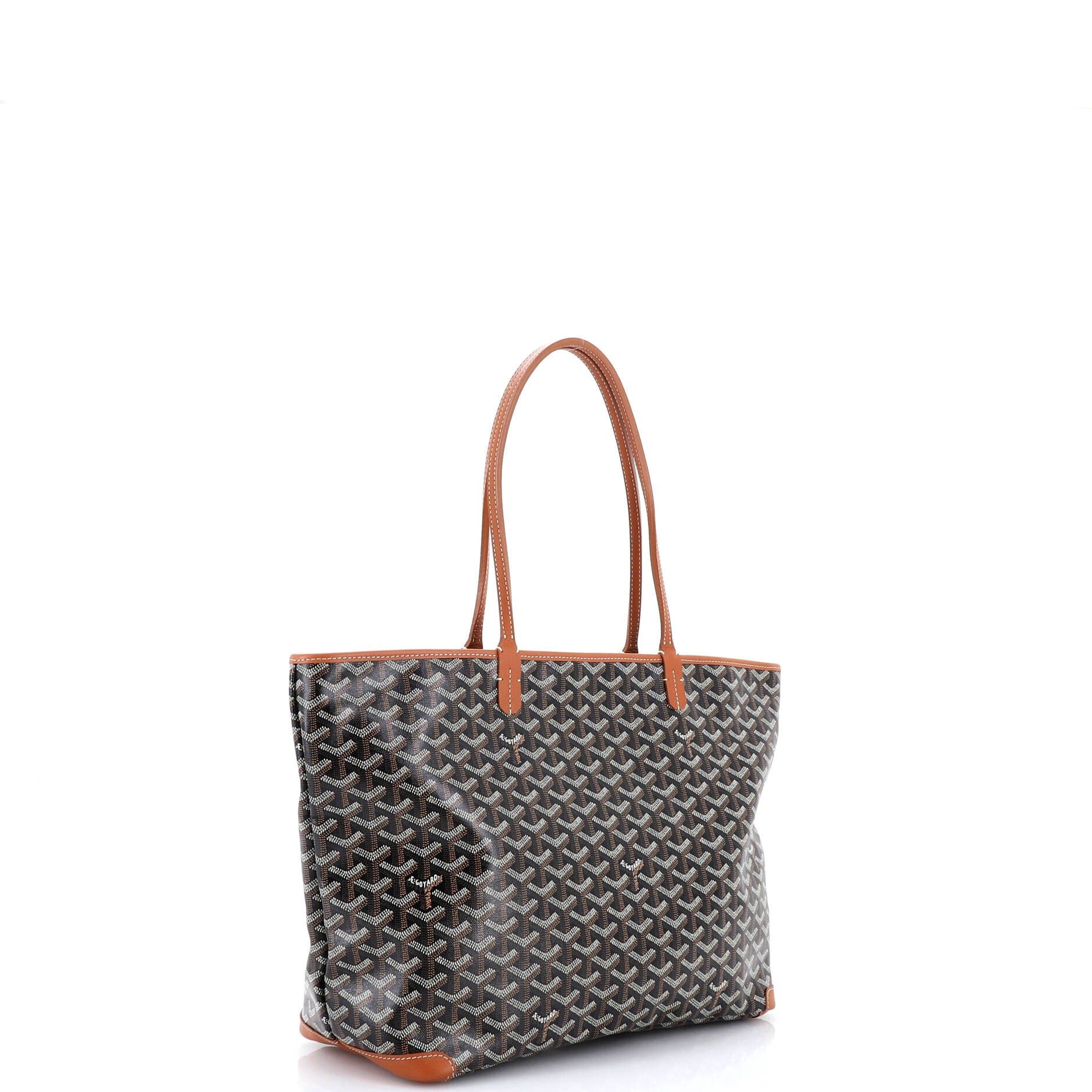 Pre-Owned Goyard Artois Tote Coated Canvas MM, Alternate, color, Brown