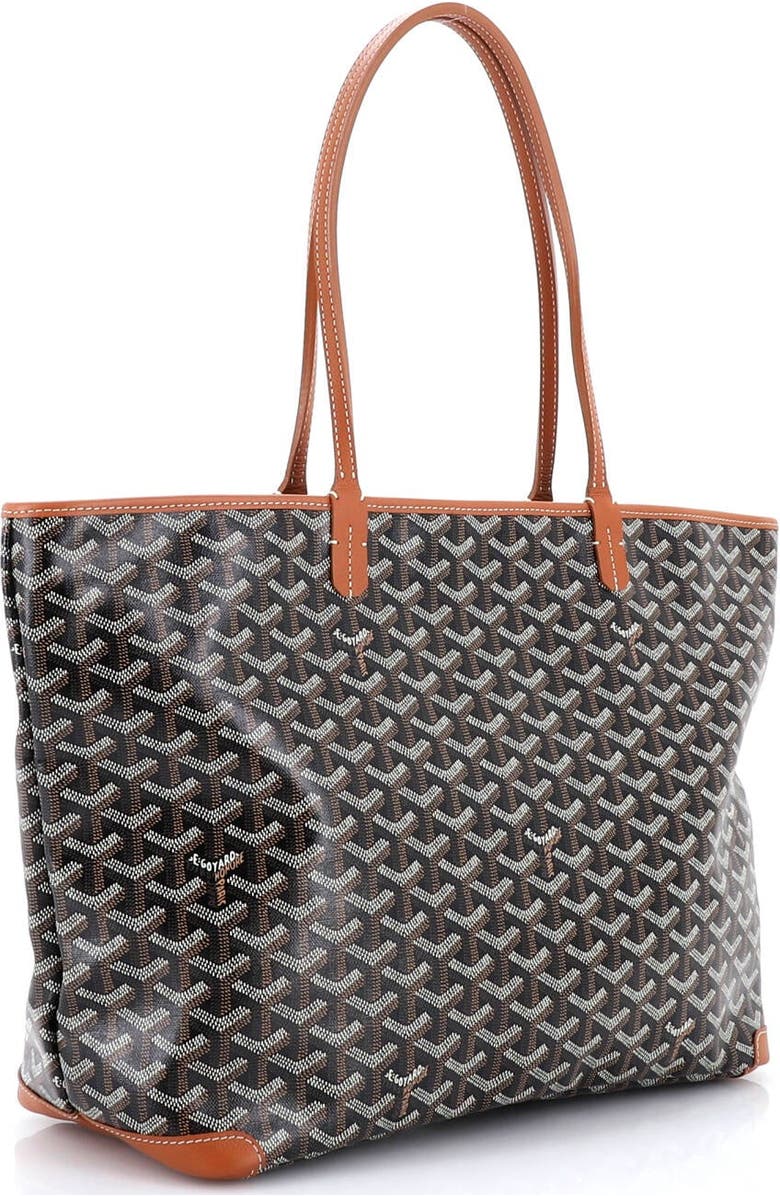 Pre-Owned Goyard Artois Tote Coated Canvas MM, Alternate, color, Brown
