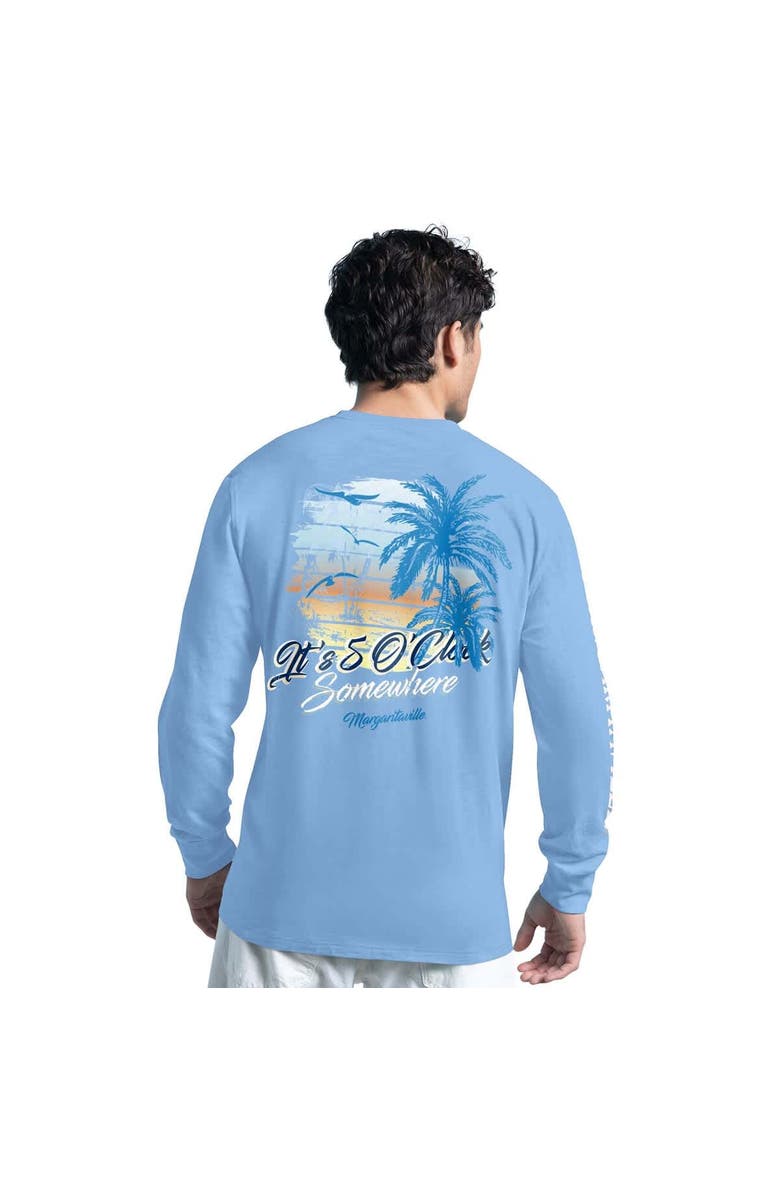 Margaritaville Men's G-III Sports by Carl Banks Light Blue Dallas Cowboys Margaritaville It's Five O'Clock Somewhere Long Sleeve T-Shirt, Alternate, color, Light Blue