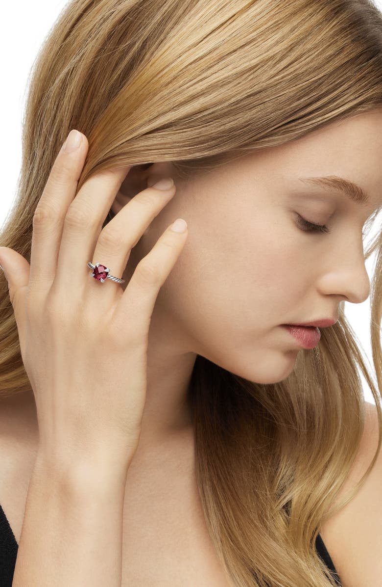 Chatelaine<sup>®</sup> Ring with Semiprecious Stone & Diamonds