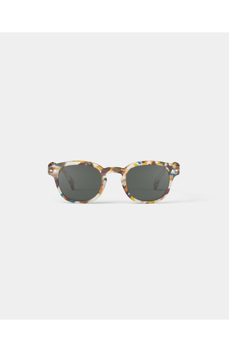 IZIPIZI #C 47mm Square Sunglasses, Main, color, Blue Tortoise