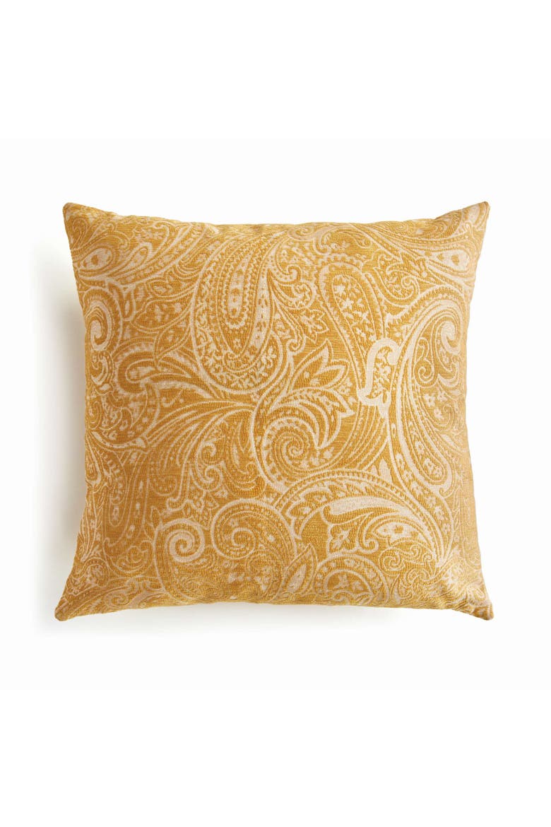 Yara Square Indoor-Outdoor Pillow 24", Main, color, Yellow