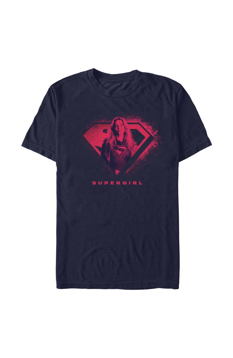 Supergirl Men's Supergirl Kara Portrait Logo Graphic T-Shirt, Main, color, Navy Blue