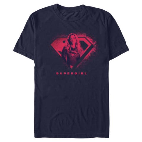 Men's Supergirl Kara Portrait Logo  Graphic T-Shirt