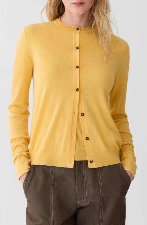 Cashmere Crewneck Cardigan