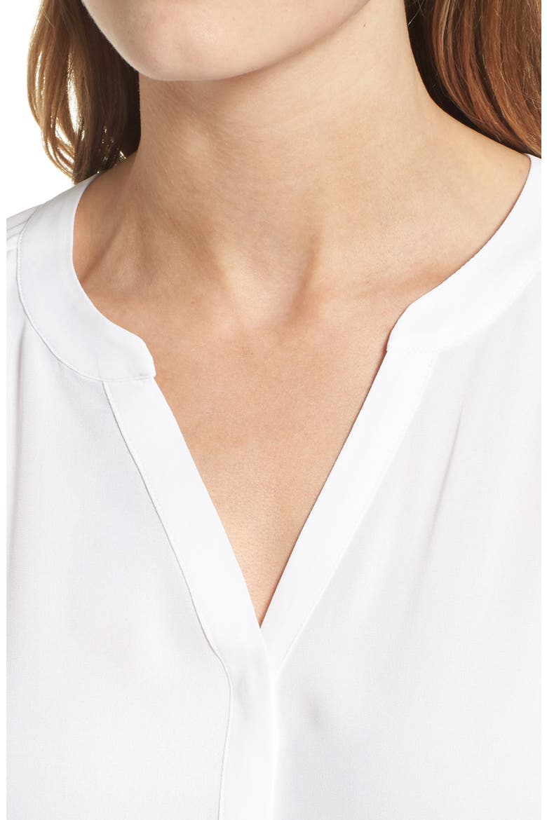 Pintuck Blouse, Alternate, color, OPTIC WHITE