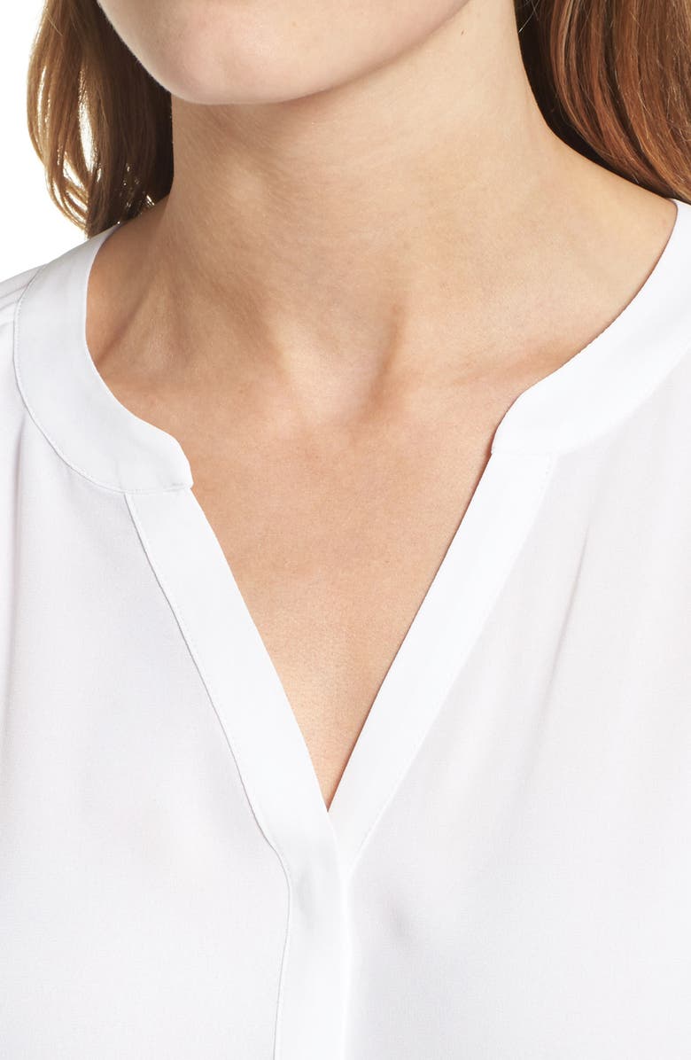 NYDJ Pintuck Blouse, Alternate, color, Optic White