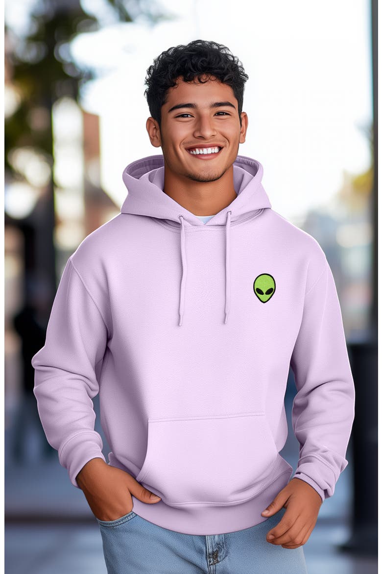 Alien Fleece Hoodie, Alternate, color, Orchid