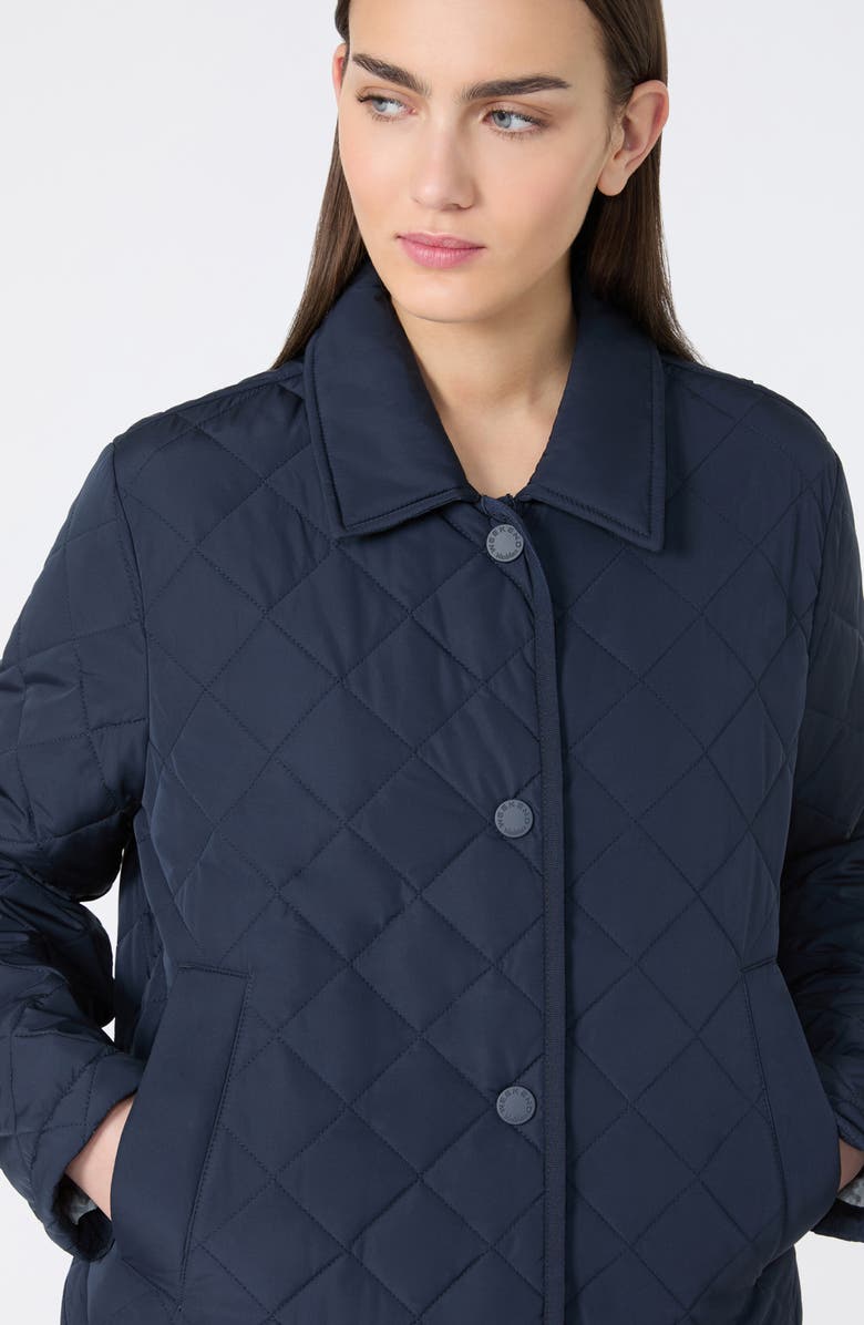 Weekend Max Mara Gelo Quilted Jacket, Alternate, color, Navy