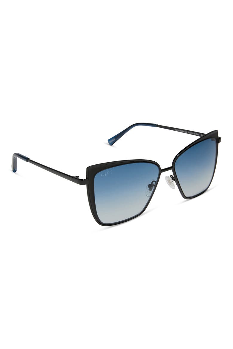 58mm Square Sunglasses, Alternate, color, OCEAN GRAD LENS