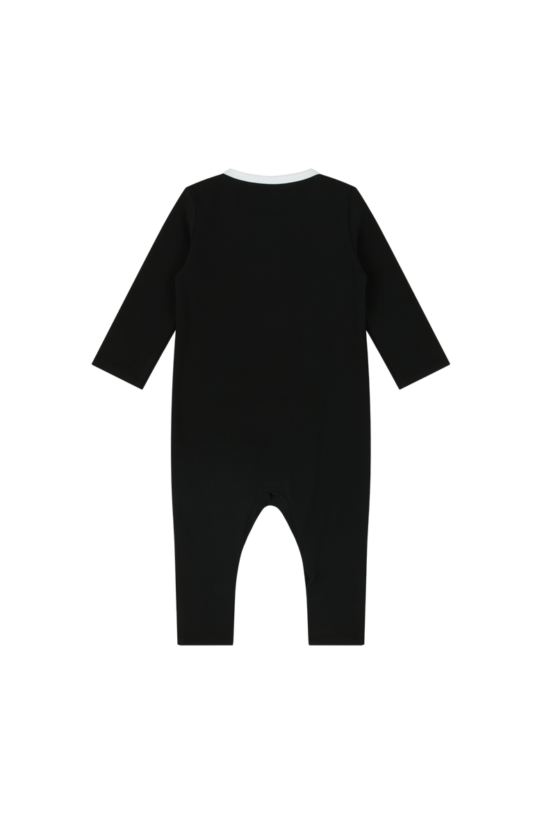 Baby Uno Romper, Alternate, color, Black
