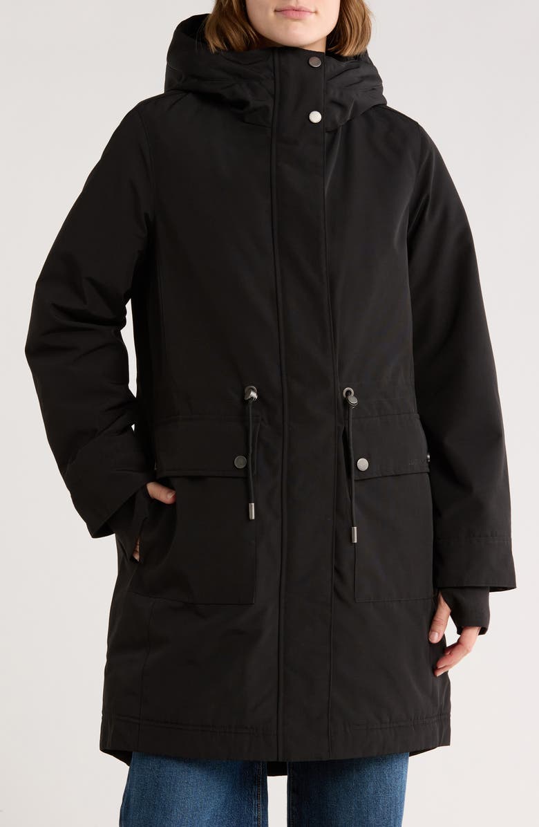Lucky Brand Hooded Anorak Jacket, Main, color, Black