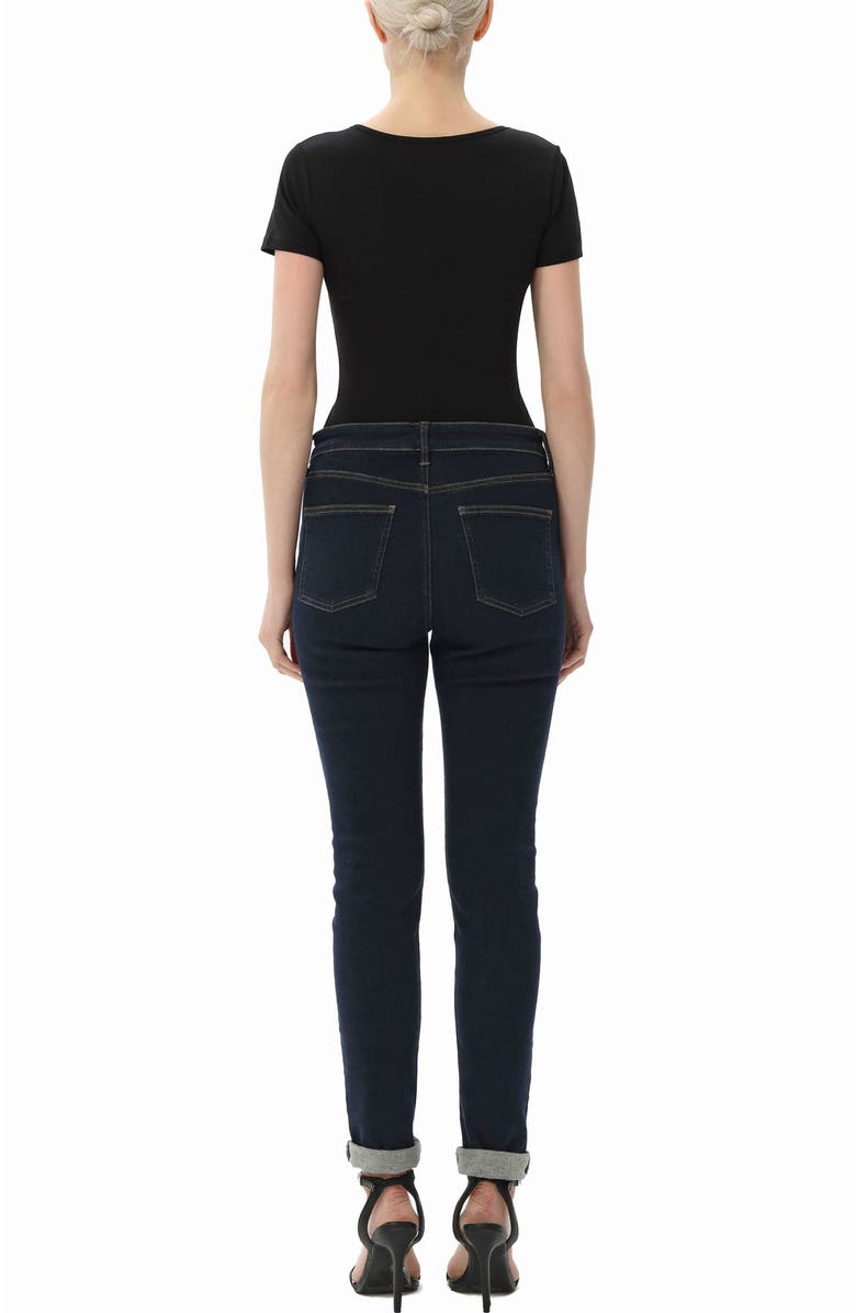 Kimi & Kai Women's U-Neck Basic Bodysuit, Alternate, color, Black