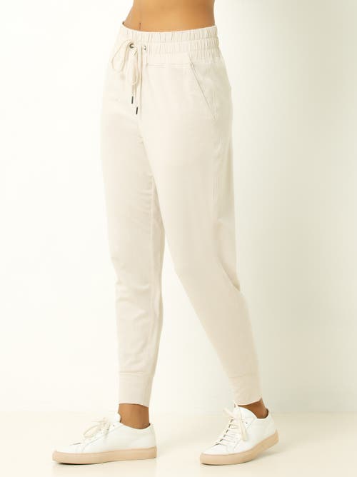 Single Stitch Lightweight Drawsting Jogger In Red