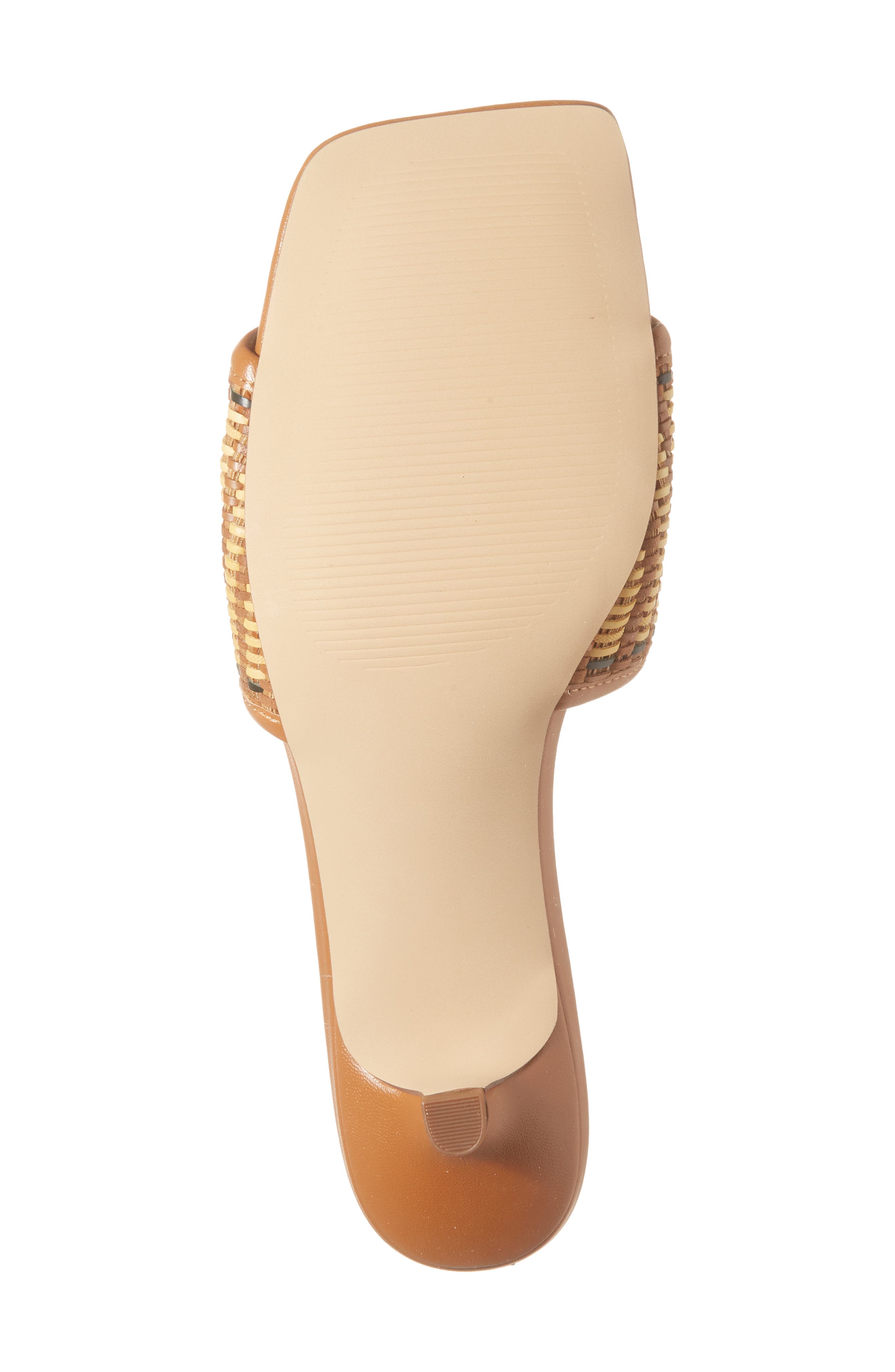 NORDSTROM RACK Ilene Woven Kitten Heel Sandal, Alternate, color, Tan Natural Multi