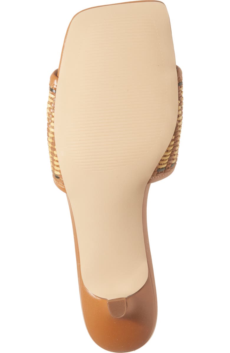NORDSTROM RACK Ilene Woven Kitten Heel Sandal, Alternate, color, Tan Natural Multi