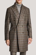 Jack Victor Titan Houndstooth Wool & Cashmere Harvard Overcoat