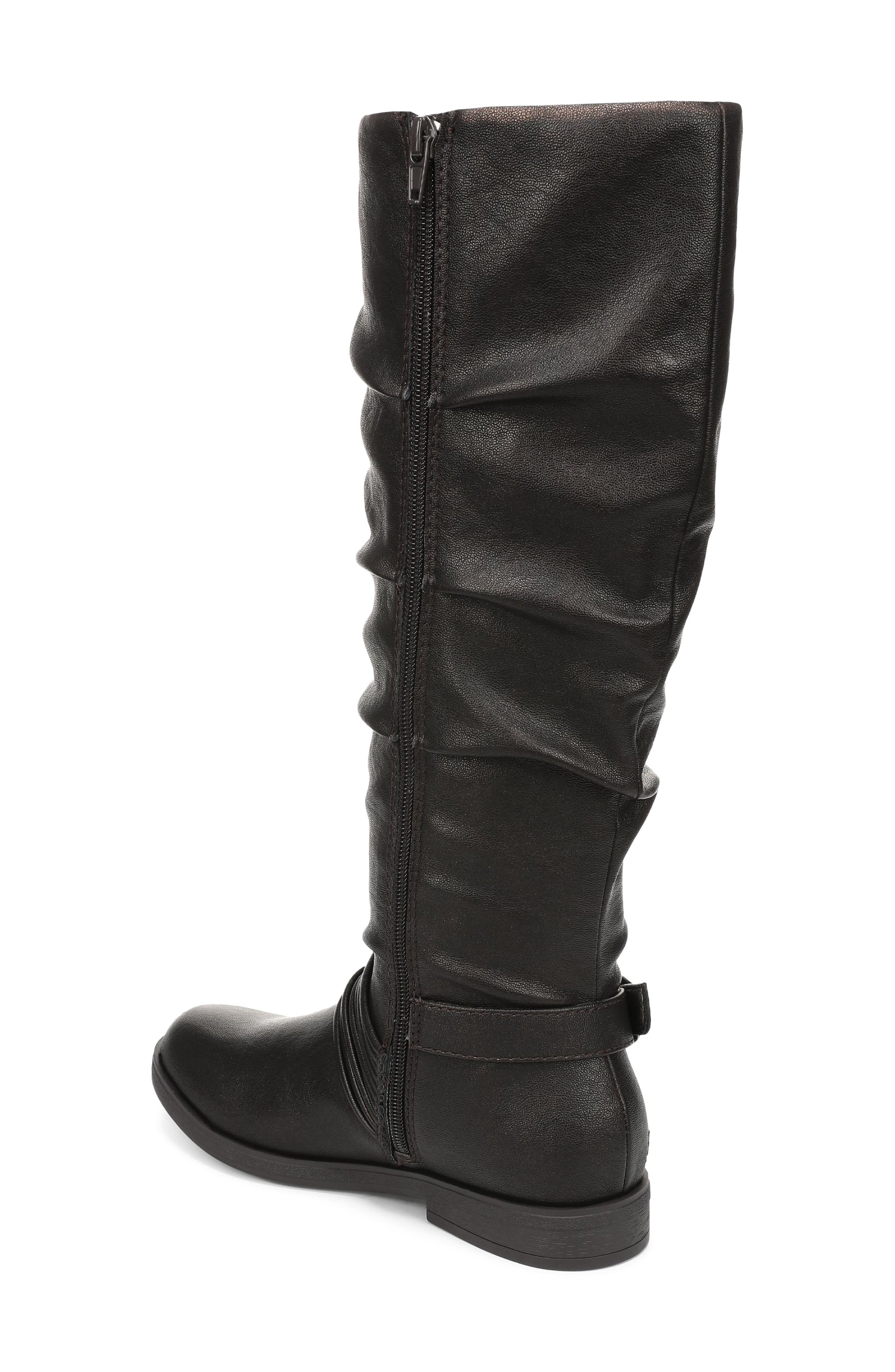 Petra Faux Leather Knee High Boot, Alternate, color, CHOCOLATE FAUX LEATHER