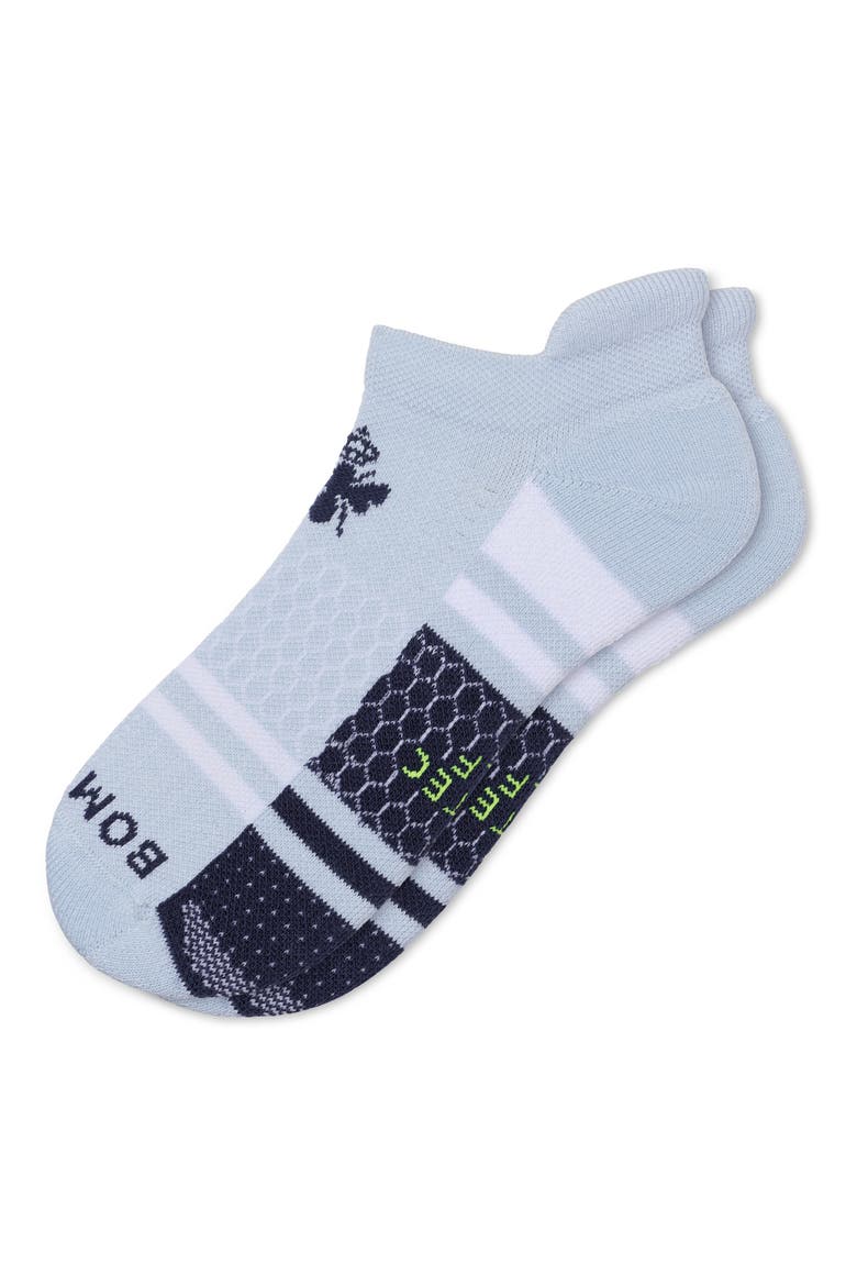Solid Mirror Stripe Golf Ankle Socks, Alternate, color, DAYDREAM BLUE