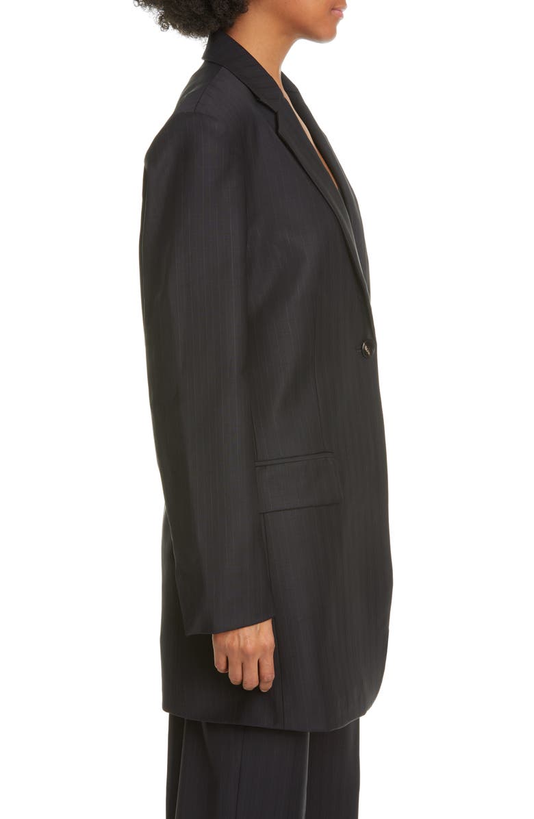 CO Pinstripe Oversize Wool Blend Blazer, Alternate, color, 