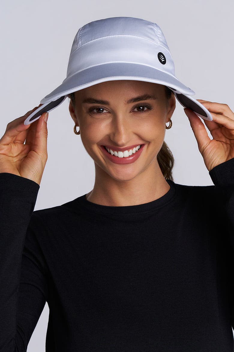 Women's Olivia Convertible Visor, UPF 50+ Sun Protection, Alternate, color, White