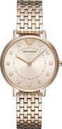 Emporio Armani Two-Hand Crystal Embellished Bracelet Watch, 32mm