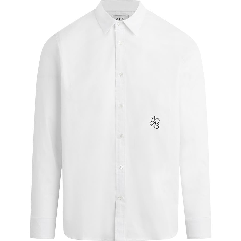 Joe's The Grant Monogram Button-up Shirt In White