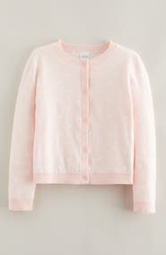 Nordstrom Kids' Heart Jacquard Cotton Cardigan