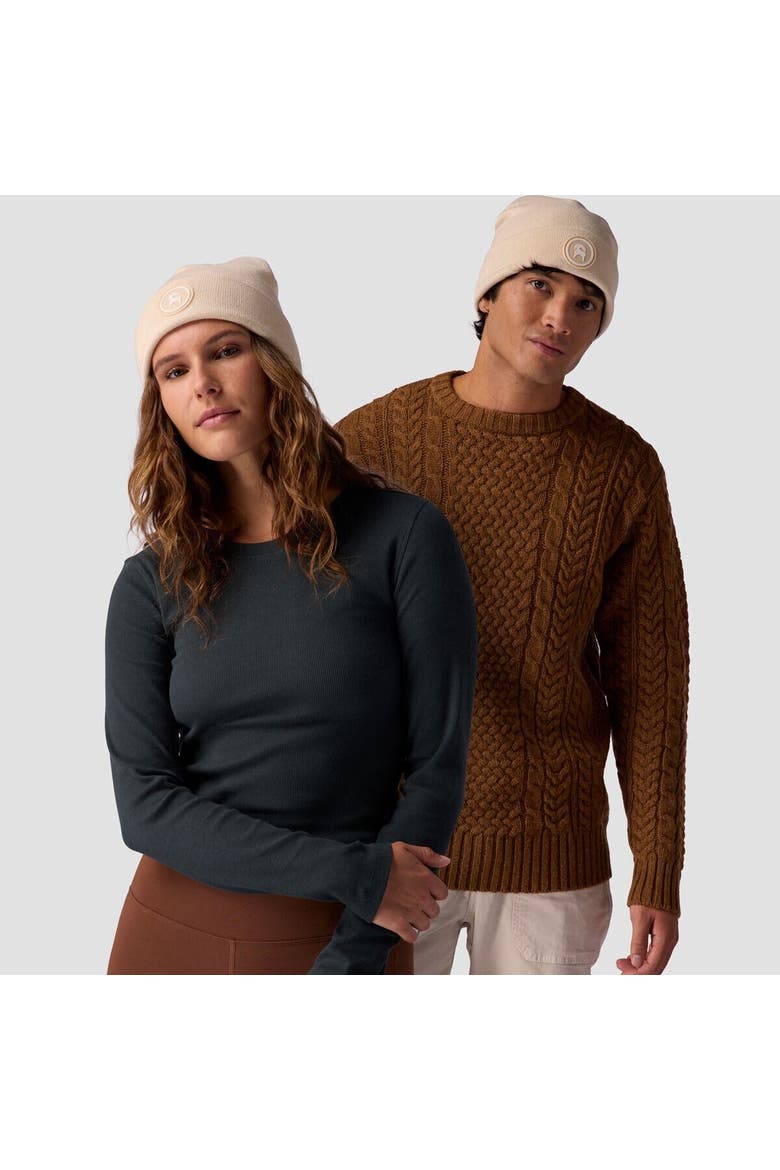 Patch Goat Beanie, Alternate, color, Egret